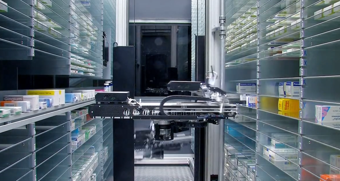 Der ROWA Roboter Stein Apotheke in KölnLövenich